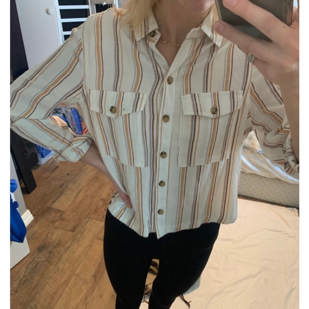Aeropostale Stripped button up